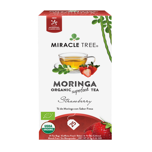 Miracle Tree Organic Moringa Tea Strawberry