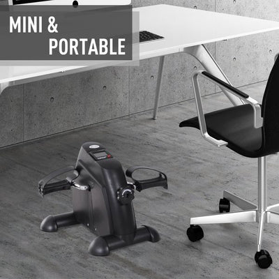 Soozier Pedal Exerciser Portable Mini Exercise Bike Indoor Cycle