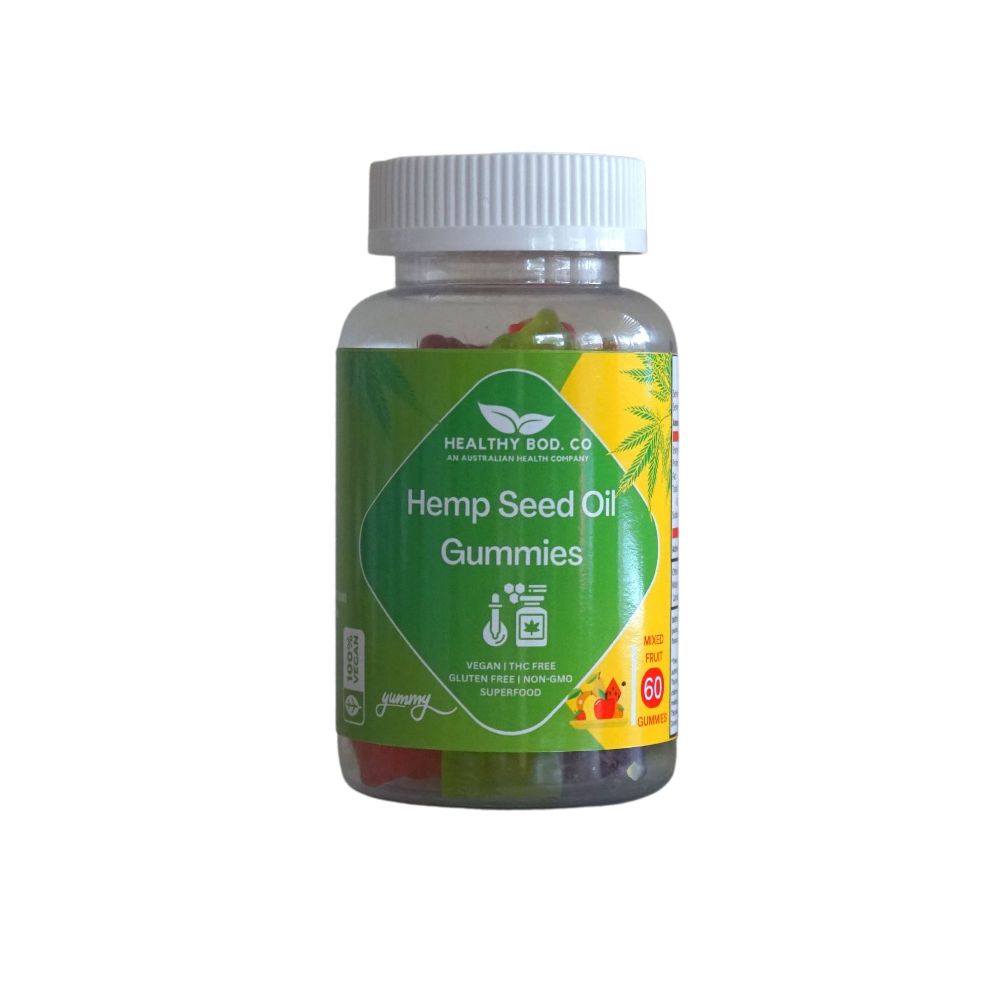Hemp Seed Oil Gummies 60 per bottle | SuperFood Gummies
