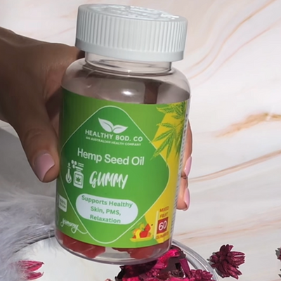 Hemp Seed Oil Gummies 60 per bottle | SuperFood Gummies